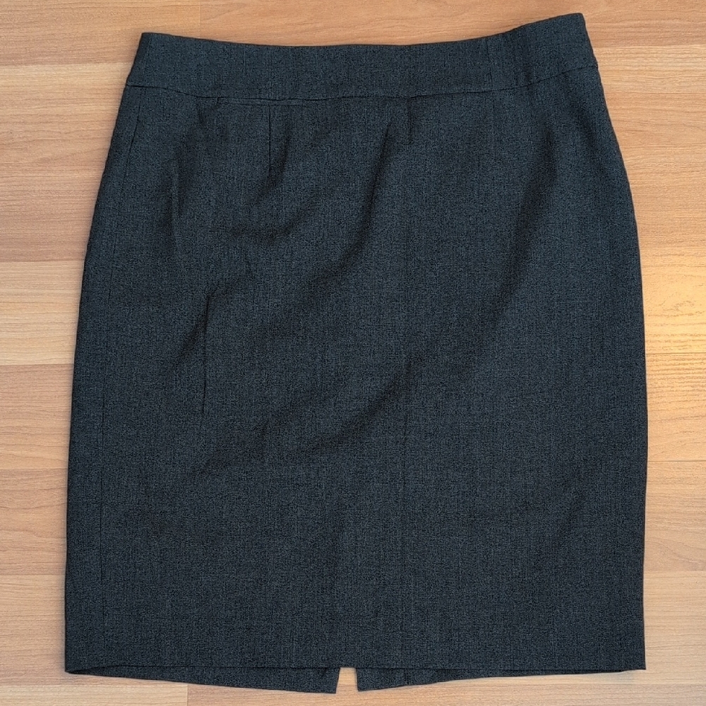 Calvin Klein Dark Gray Pencil Skirt - Women's Professional Skirt Size 10